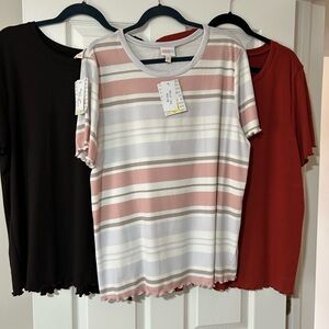 3 LuLaRoe Short Sleeve Kelly tops in 3X